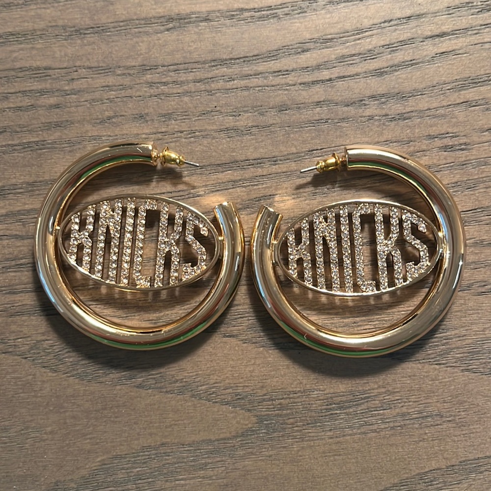 Baublebar New York NY Knicks earrings